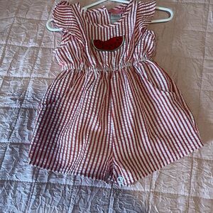 2 Hip baby girls size 12 months watermelon romper